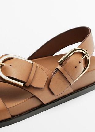 Кожаные обалденные босоножки/сандали massimo dutti с лимитированной коллекции.5 фото