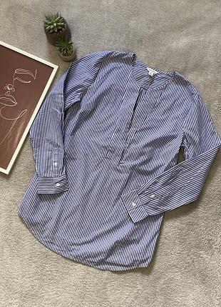Сорочка біло-блакитну смужку nautica