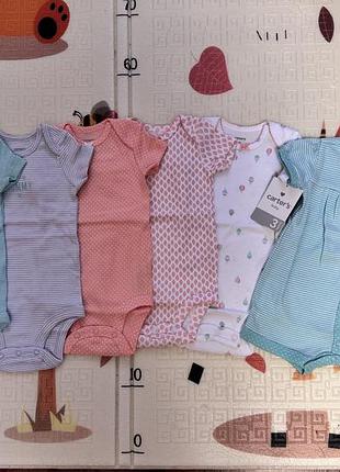 Набір боді від carter’s для дівчинки 3 міс