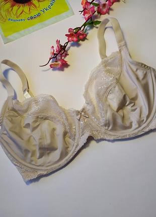 Светло-серый бюстгалтер на косточках с кружевом tu, 36f