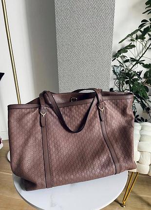 Велика сумка gucci оригінал шкіряний шопер тоут tote