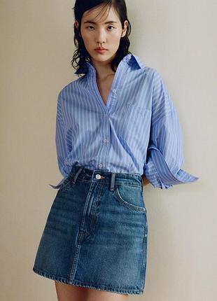 Zara джинсова спідниця міні, коротка юбка