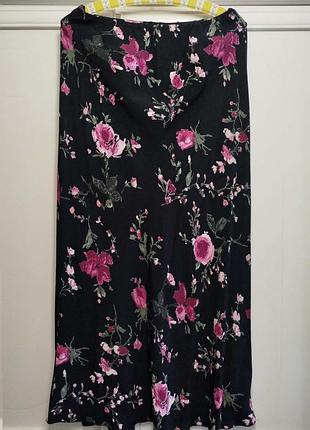 Юбка вискоза длинная прямая