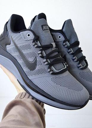 launch air zoom кроссовки мужские найк аир зум серые с черным весенние летние текстильные