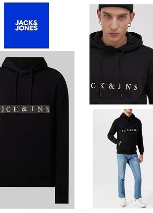 Jack jones мужское худи на флисе от мирового бренда одежды