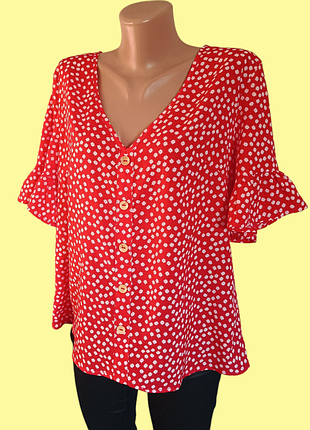 Как новая красная женская блуза блузка shein xl