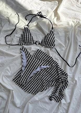 Купальник 3-ка з парео