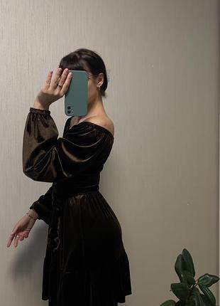Сукня велюрова