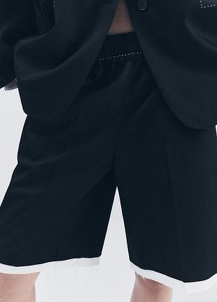 Класні чорні шорти xs, s, m, l zara