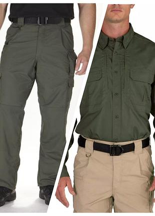 Сорочка і штани форма тактична 5.11 tactical taclite pro long sleeve shirt, tdu green (72175-190)