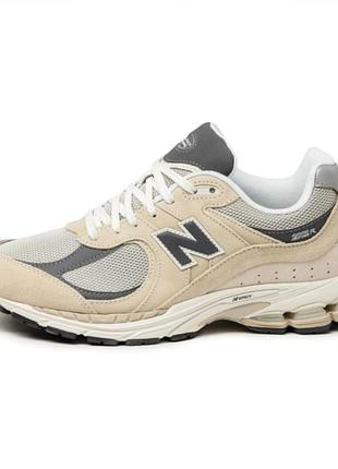 Оригинальные кроссовки new balance m2002 бежевые/серые m2002rfa.