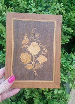 Картина из натурального дерева! италия