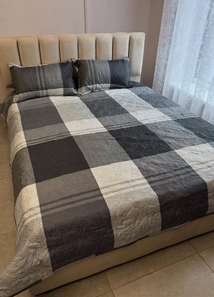 Комплект покривало стьобане з наволочками