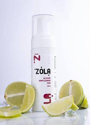 Шампунь - пенка для бровей "zola", 150 мл