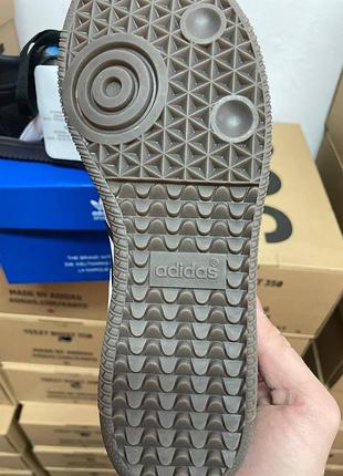 Кроссовки adidas samba black white 8