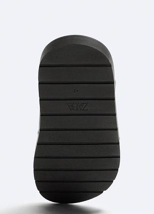 Шкіряні шльопанці zara, сандалі з натуральної шкіри, босоніжки, шльопки, капці4 фото