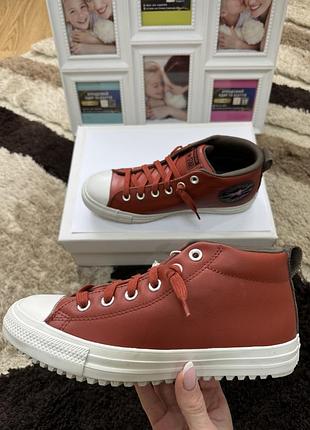 Кеди шкіряні converse