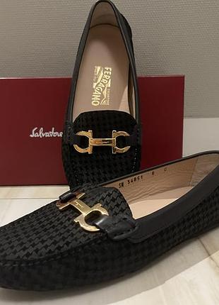 Стильні нові мокасини BACKPACK salvatore ferragamo4 фото