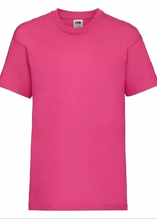 Малиновая детская футболка базовая унисекс valueweight kids (0610330)