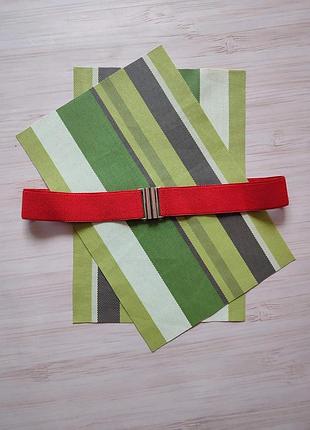 Жіночий пояс пасок ремінь-резинка червоного кольору. великий розмір. великого розміру.