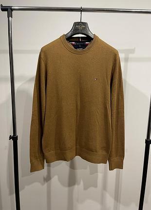 Tommy hilfiger светр джемпер коричневий бежевий