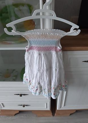 Летнее платье хлопковое