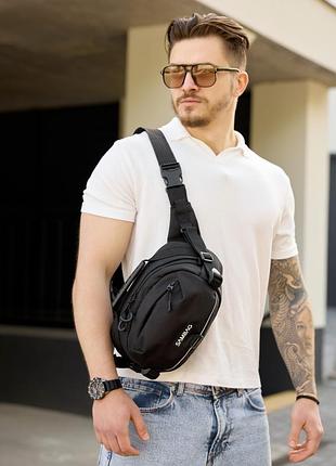 Сумка через плечо бананка sambag flex pro черная