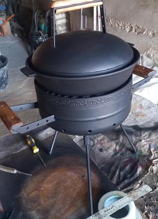 Мангал, гриль, сковорода + нож в подарок