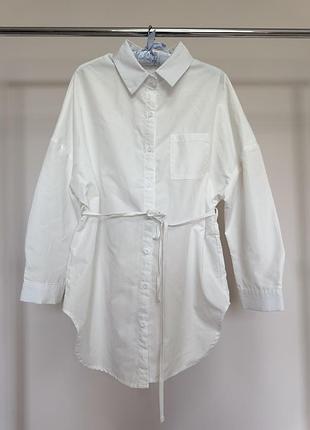 Подовжена сорочка з поясом