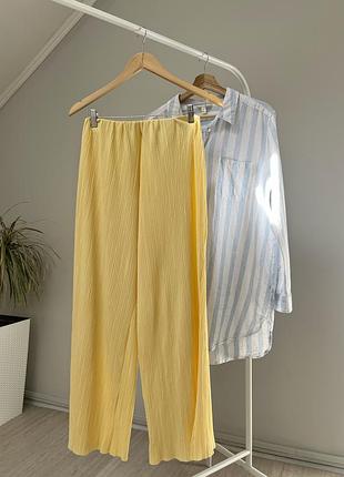 Плісеровані брюки штани zara