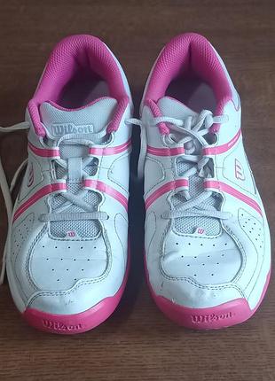 Кроссовки женские белые- розовые. wilson. 37-37,5