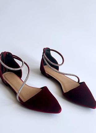 Роскошные бархатные балетки от new look👡