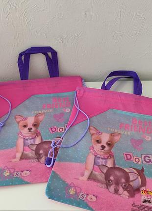 Сумка для смушки для девочки с песиками, щенками