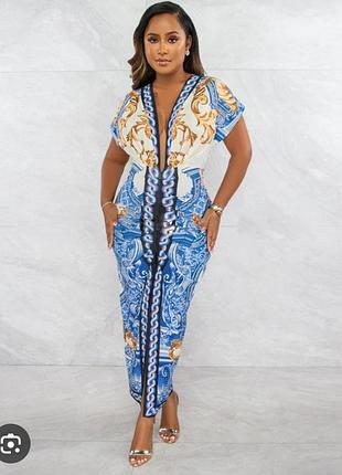 Длинное элегантное платье большой размер