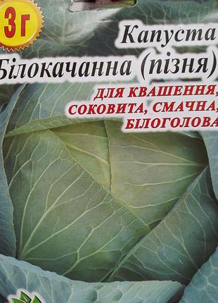 Семена поздней капусты 3 грамма! 2