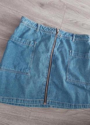 Джинсова юбка topshop