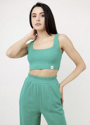 Костюм топ штани-джогери котон