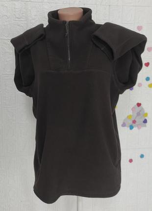 Батнік флісовий спортивна жіноча кофта з кишенями xl( e202)