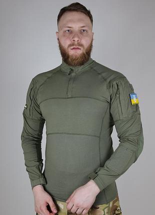 Сорочка тактична ultimatum pro довгий рукав олива трикотаж ,армійський убакс зсу