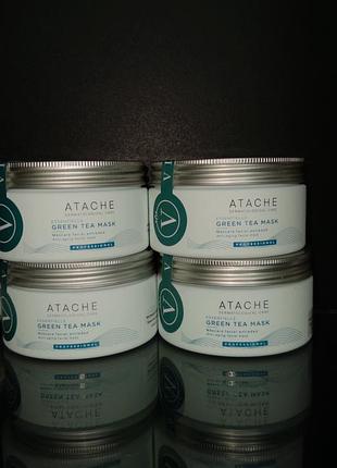 Mask green tea atache 🥰 відновлююча заспокійлива маска, що знімає набряки