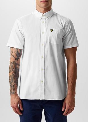 Мужская белая рубашка lyle &amp; scott