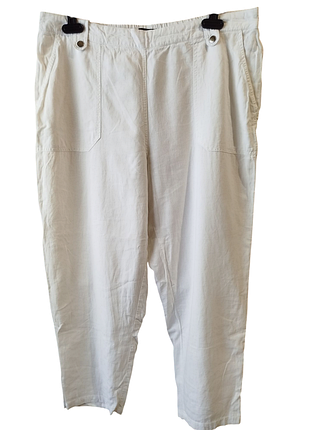 Штаны брюки лён