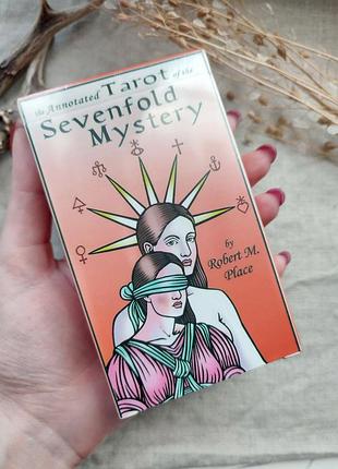 Таро семимерных мистерий tarot sevenfold mystery гадальные карты колода 12х7 античное