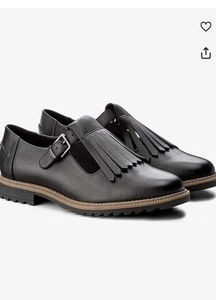 Туфлі шикарні шкіра шкіряні clarks
