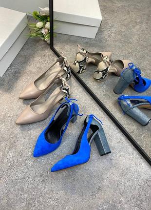 Зручні шкіряні туфлі човники