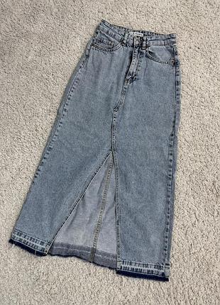 Джинсова спідниця 32 розмір