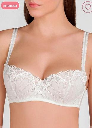 Белый кремовый кружевной лиф бюстгальтер wonderbra