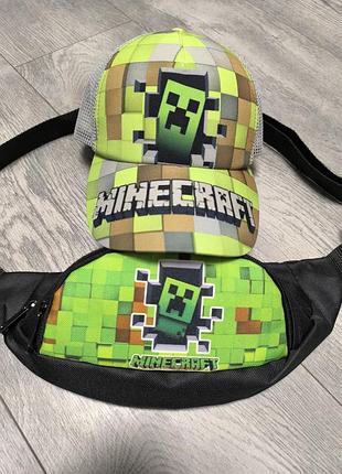Комплект кепка та бананка майнкрафт minecraft
