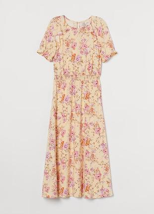 Нове натуральне плаття, сукня міді h&m.