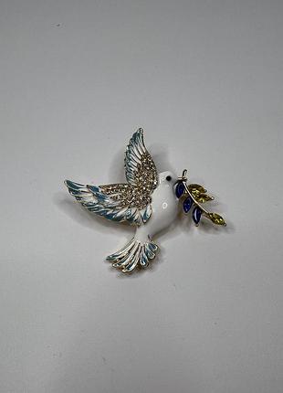 Брошка голуб